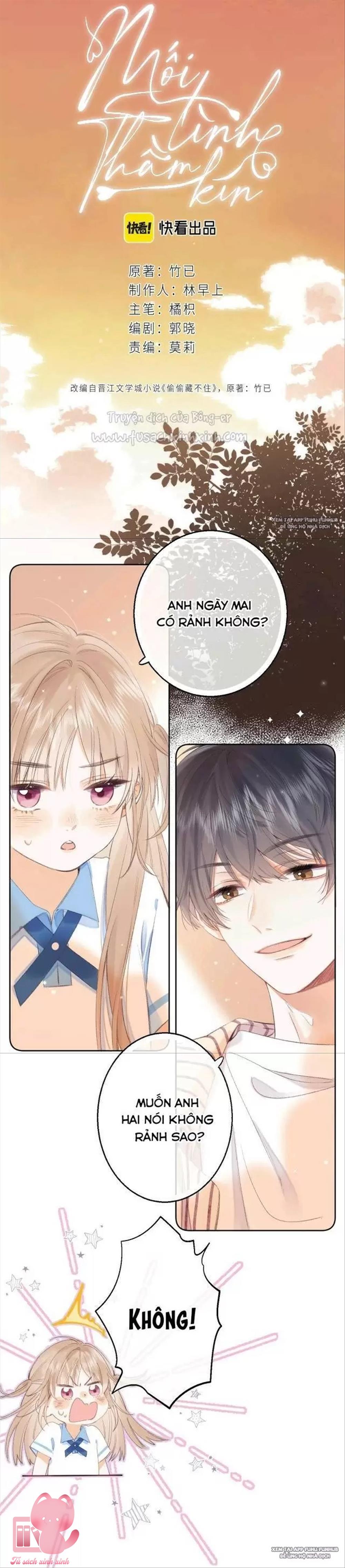Mối Tình Thầm Kín - Chap 3 - Trang 0