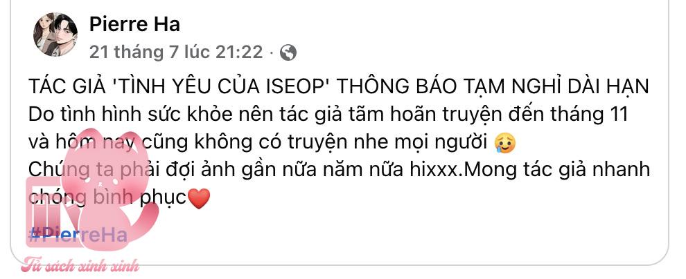 Tình Yêu Của Iseop - Chap 81 - Trang 0