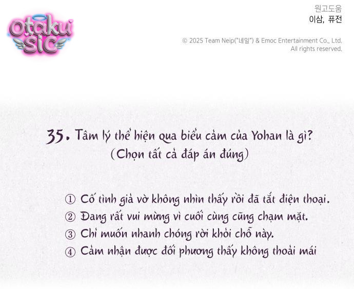 Trắc Nghiệm 4 Lựa Chọn - Chap 35